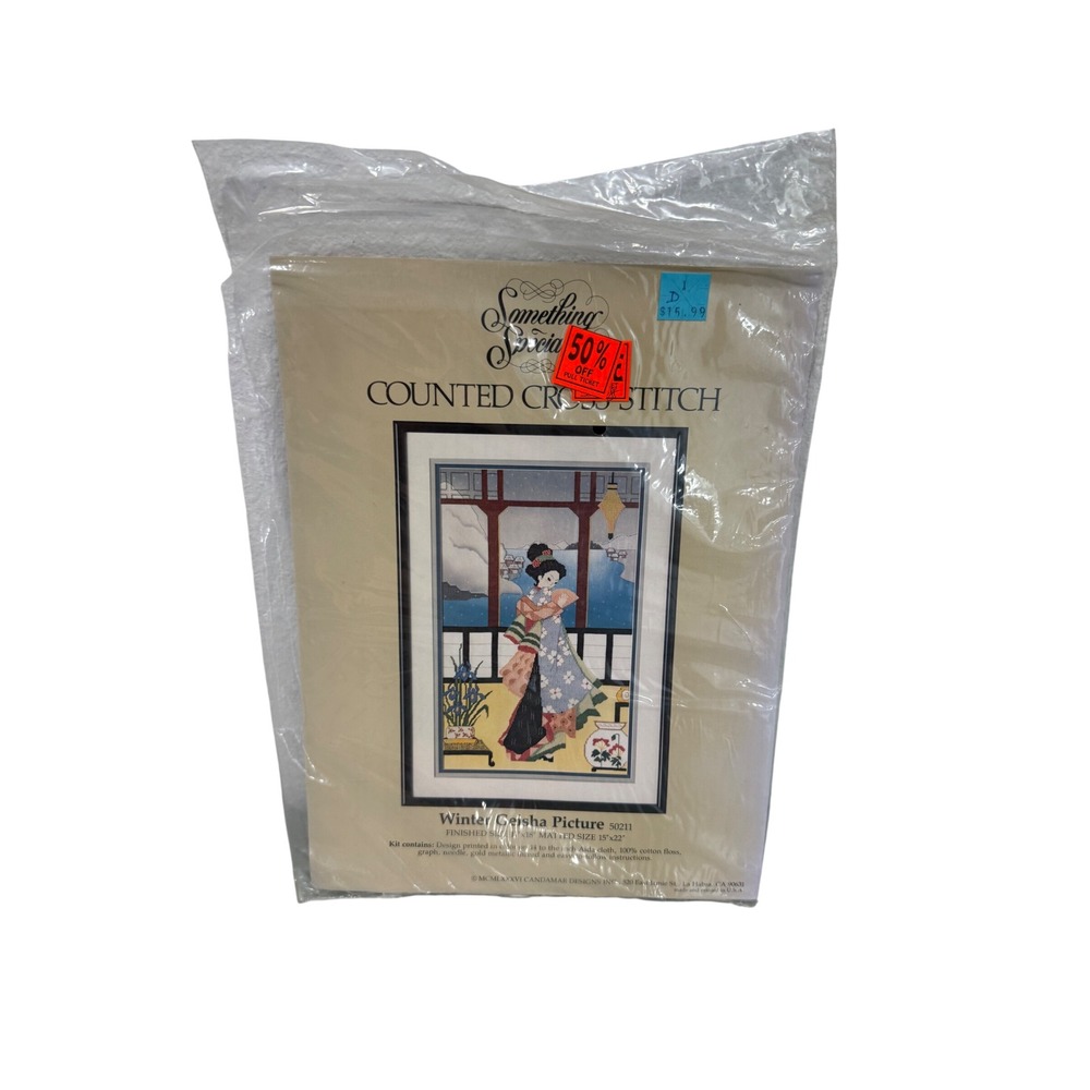 Something Special Winter Geisha Counted Cross Stitch Kit 50211 Candamar Designs